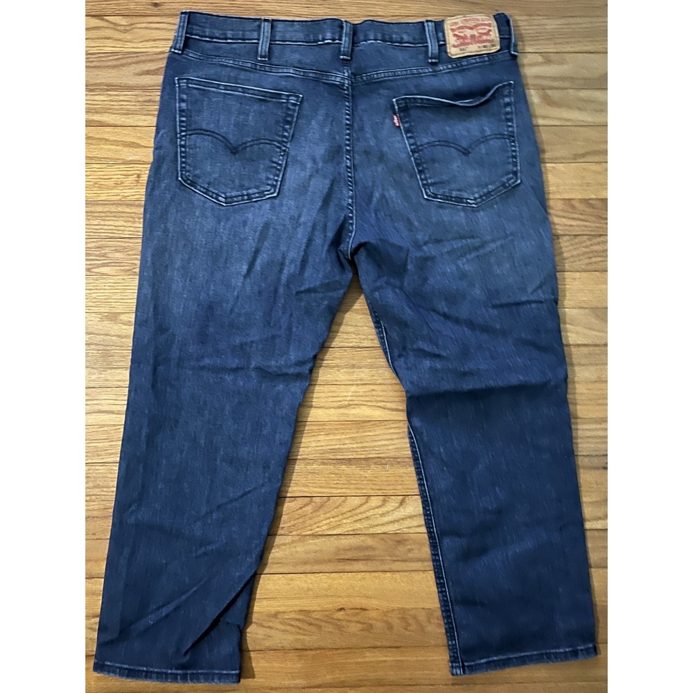 Levi's 541 Athletic Fit Tapered Dark Blue Stretch Denim Jeans Men 40x30